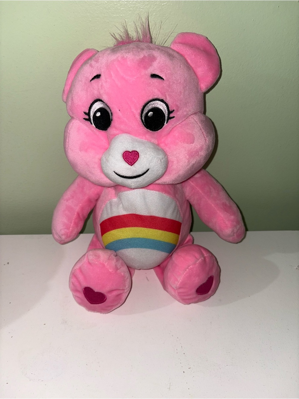 Care Bears Pink Rainbow Heart Plush
